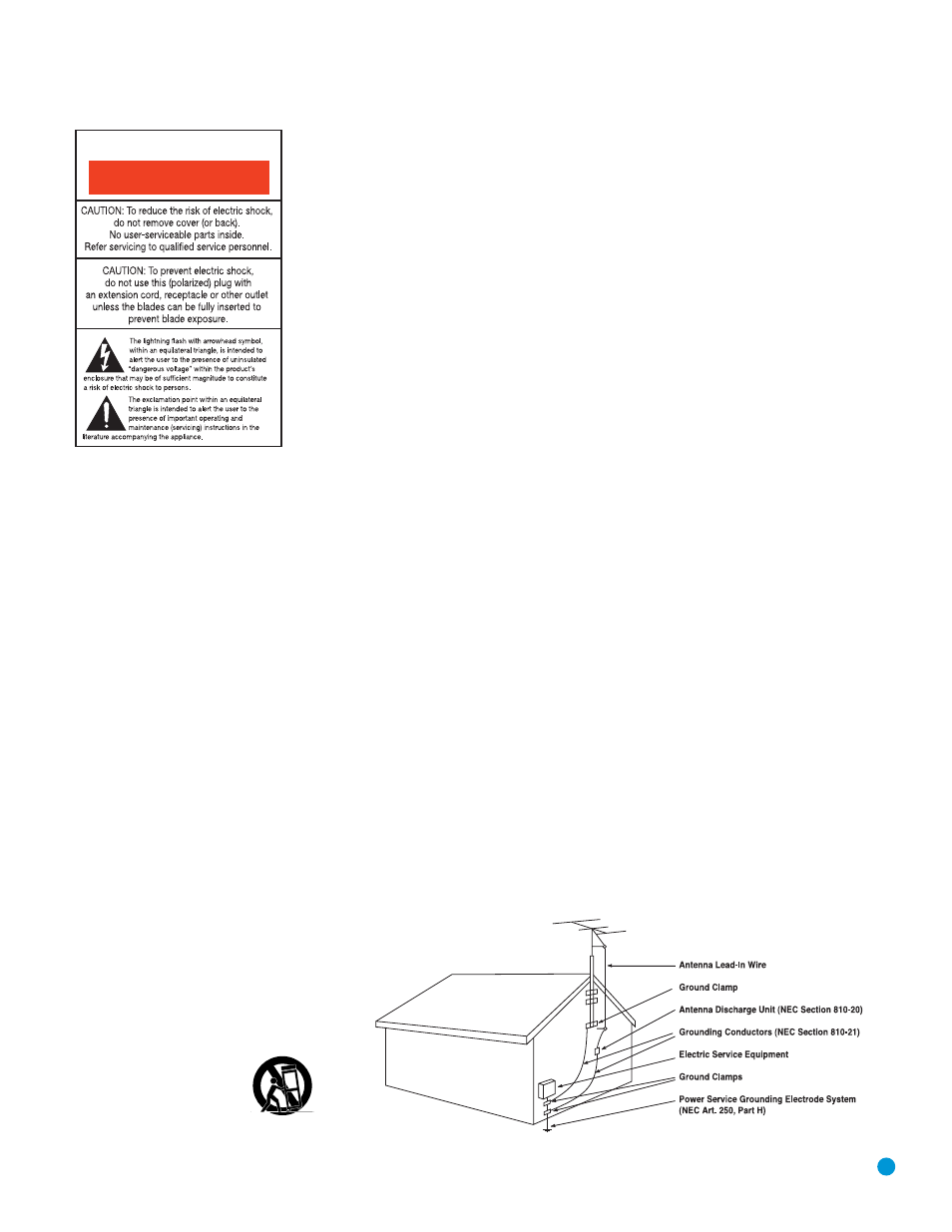 Safety information, Caution | Harman-Kardon AVR 145 User Manual | Page 3 / 63