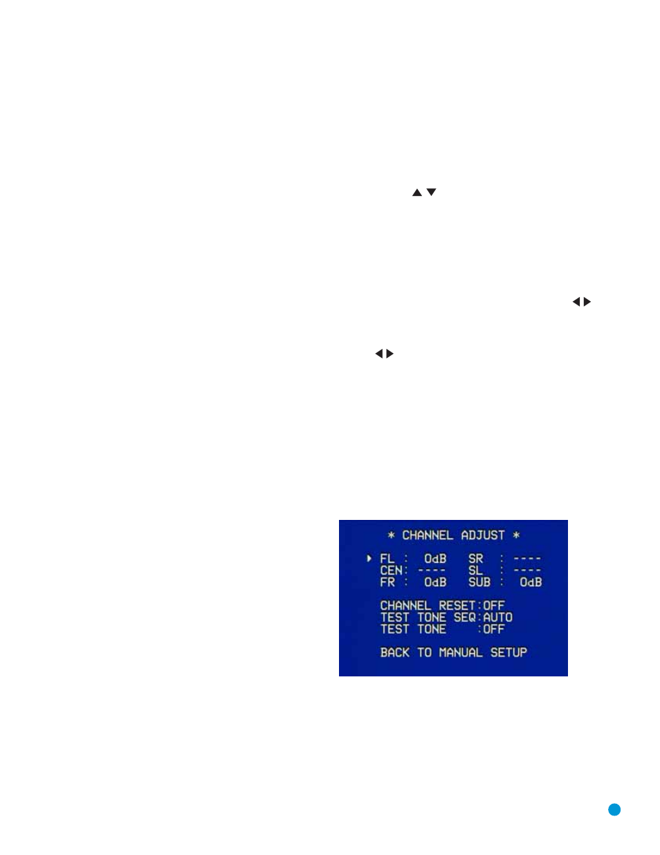 Advanced functions, Setting channel output levels manually | Harman-Kardon AVR 145 User Manual | Page 41 / 63