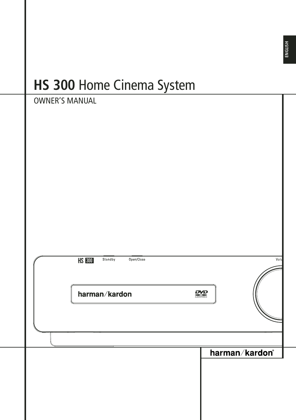 Harman-Kardon HS 300 User Manual | 32 pages