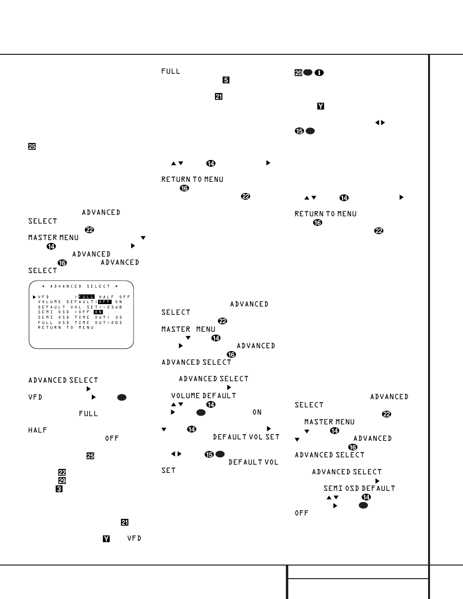 Advanced features, 33 advanced features | Harman-Kardon AVR 510 User Manual | Page 33 / 56