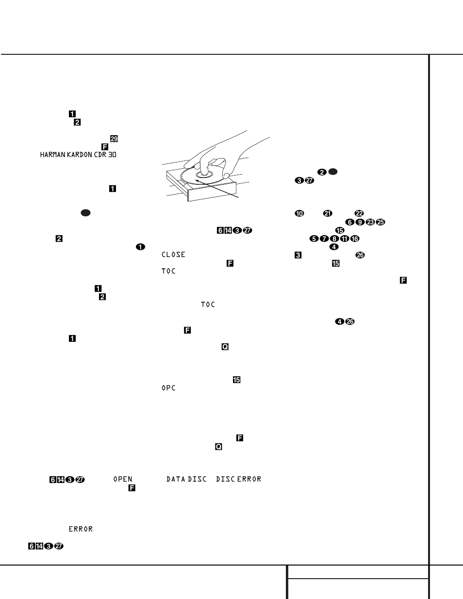 Playback basics | Harman-Kardon CDR 30 User Manual | Page 15 / 28