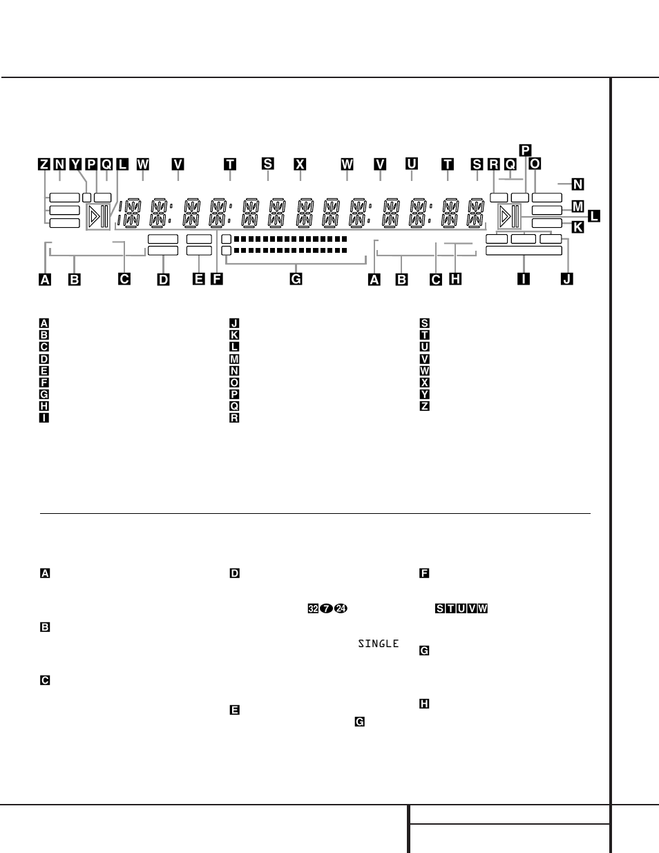 Front panel information display, 7 front panel information display | Harman-Kardon CDR 30 User Manual | Page 7 / 28