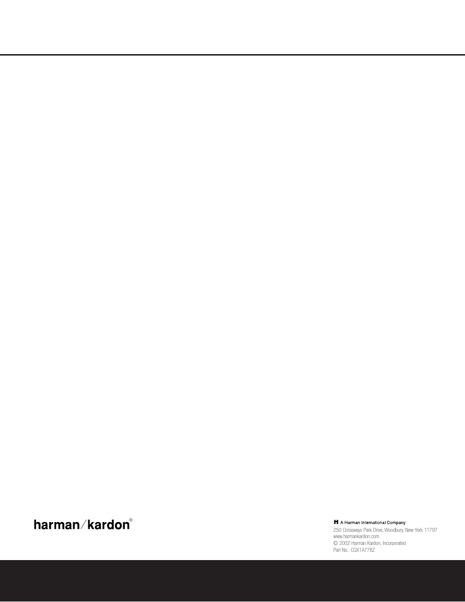 Harman-Kardon AVR 125 User Manual | Page 44 / 49