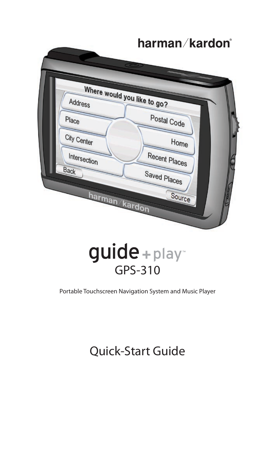 Harman-Kardon GPS-310 User Manual | 12 pages