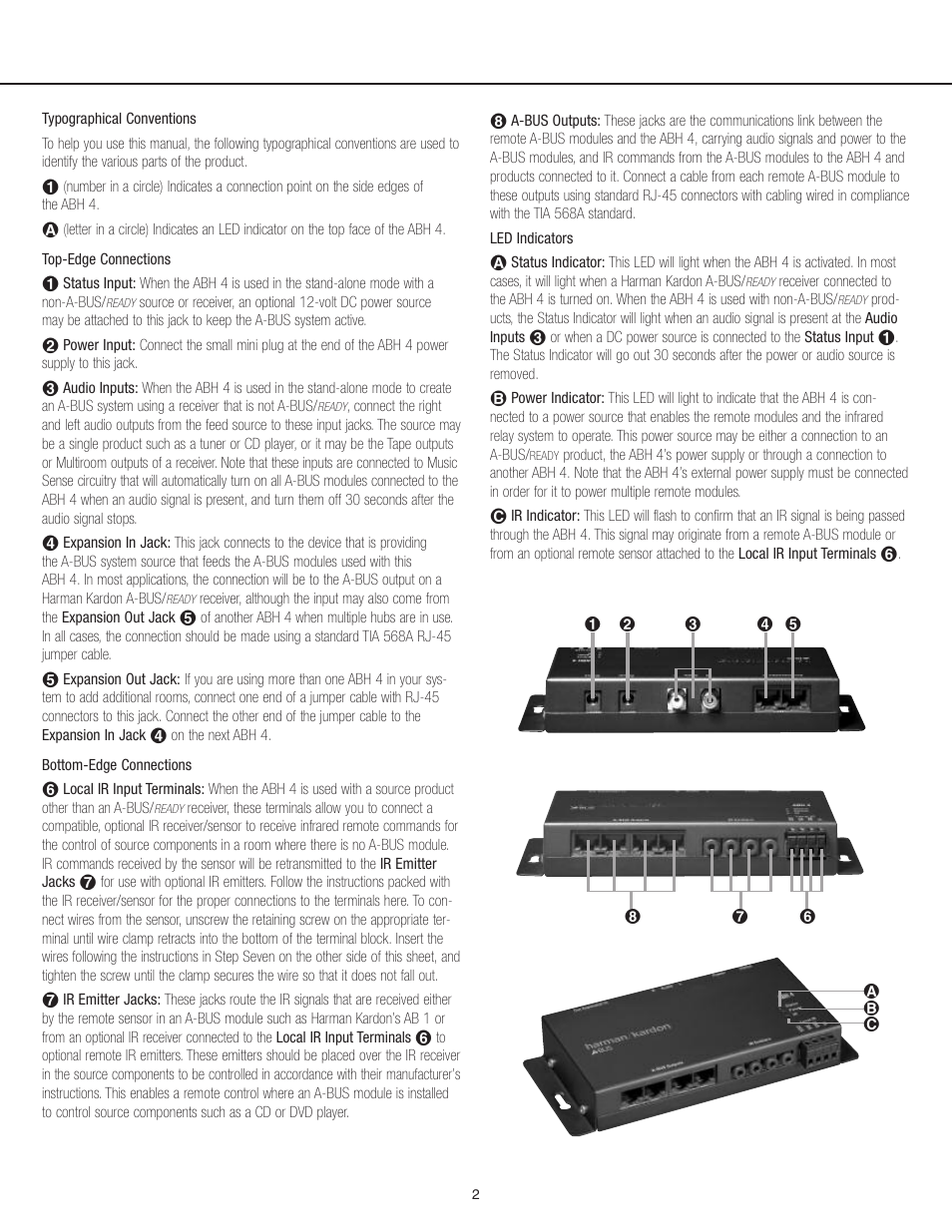Harman-Kardon ABH 4 User Manual | Page 3 / 9