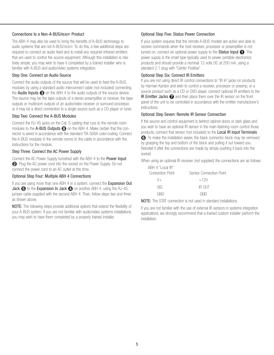 Harman-Kardon ABH 4 User Manual | Page 6 / 9