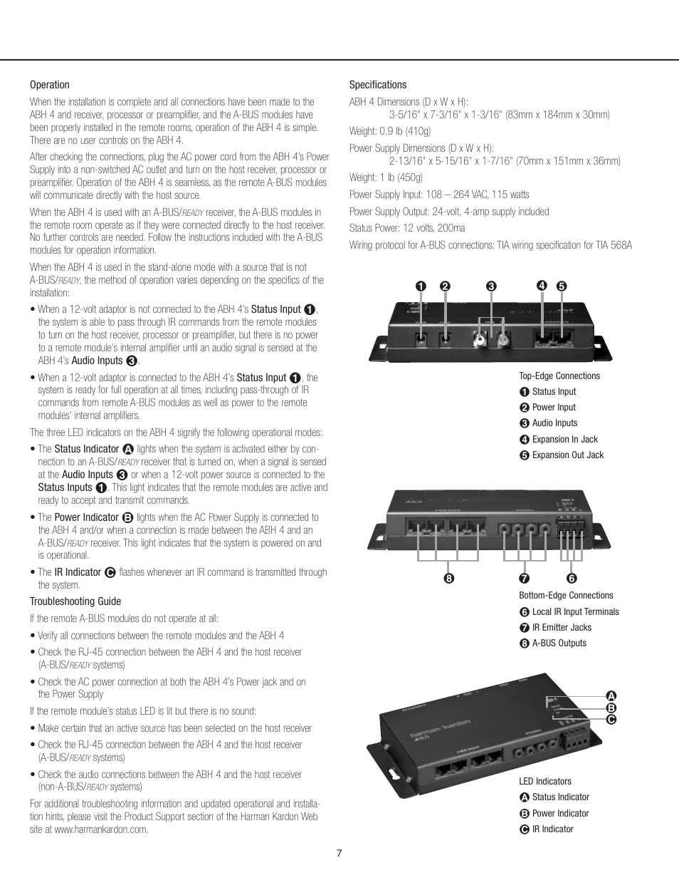 Harman-Kardon ABH 4 User Manual | Page 8 / 9