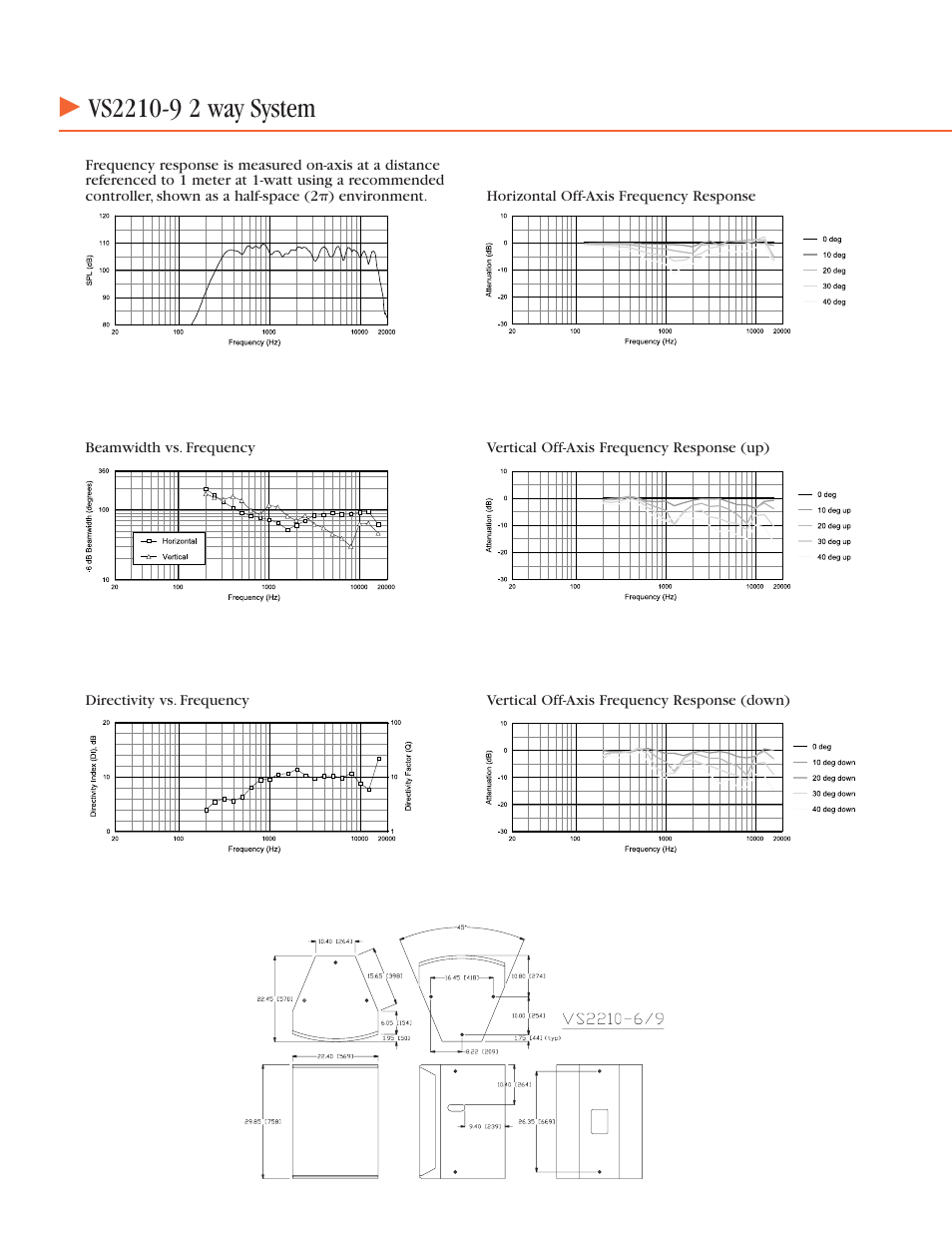 Harman-Kardon Two-Way Loudspeaker System Utilizing Horn-Loaded Midrange VS2210-9 User Manual | Page 2 / 4
