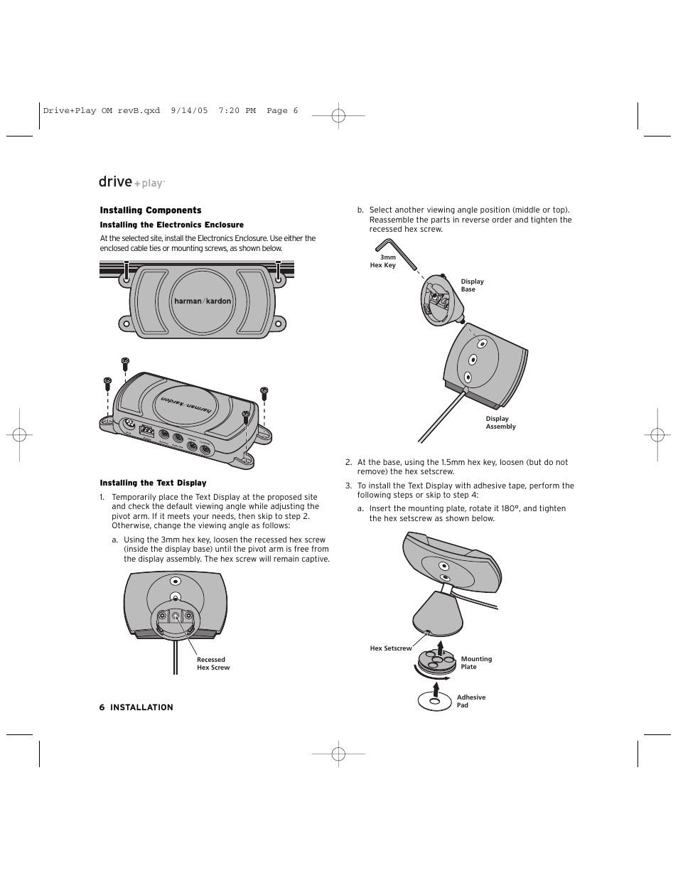 Harman-Kardon Car Stereo System User Manual | Page 6 / 12