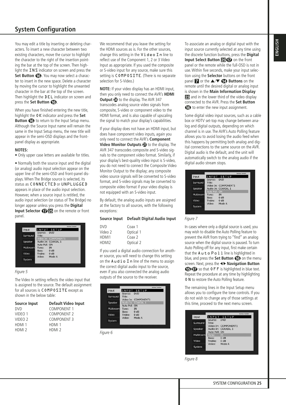 System configuration | Harman-Kardon 347 User Manual | Page 25 / 64