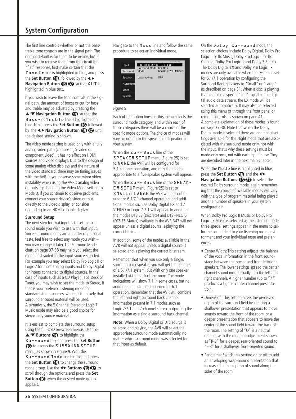 System configuration | Harman-Kardon 347 User Manual | Page 26 / 64