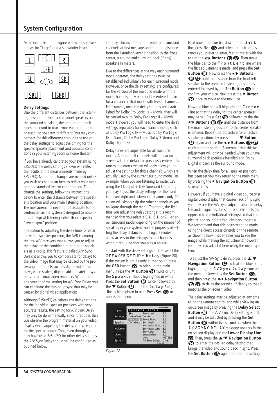 System configuration | Harman-Kardon 347 User Manual | Page 34 / 64