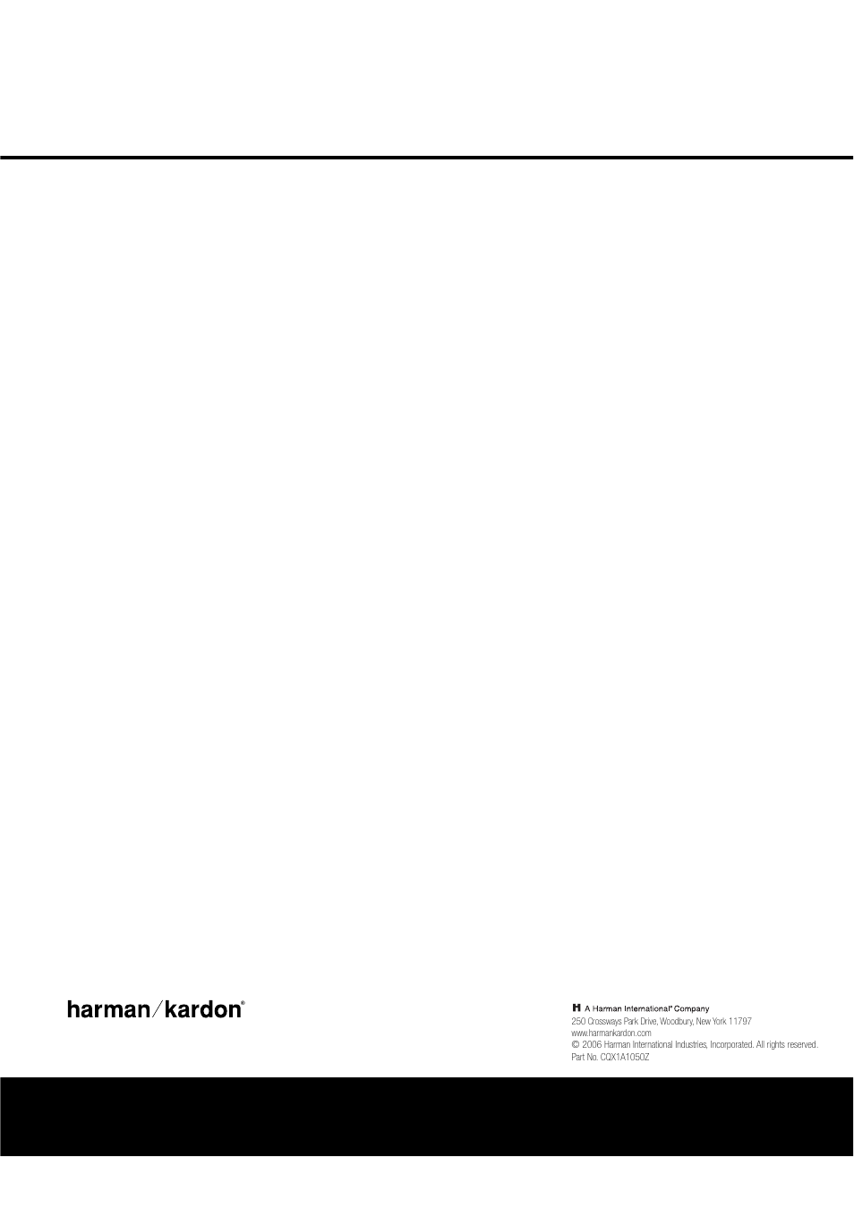 Harman-Kardon DVD47 User Manual | Page 40 / 40