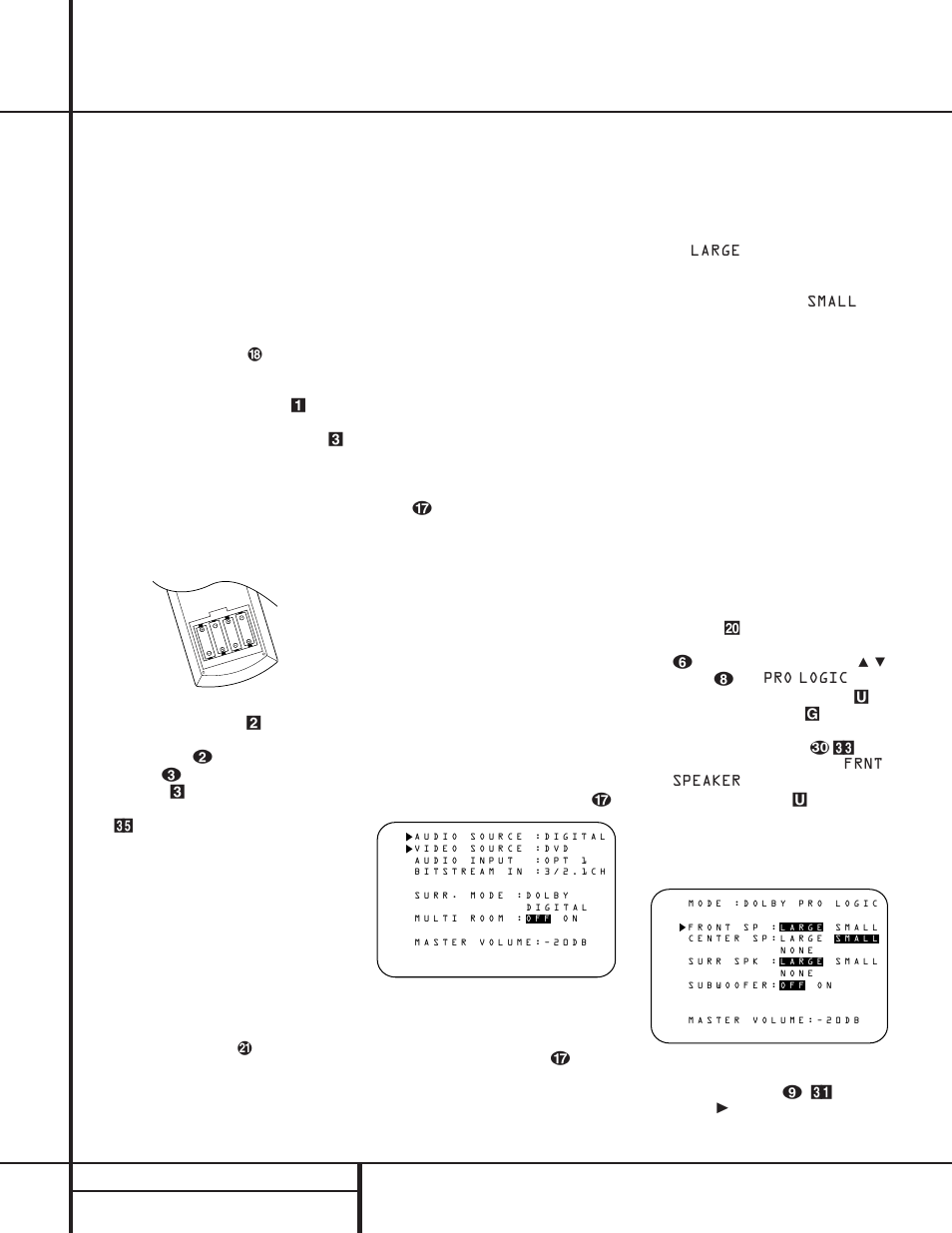 System configuration, 16 system configuration | Harman-Kardon AVR 300 User Manual | Page 16 / 40