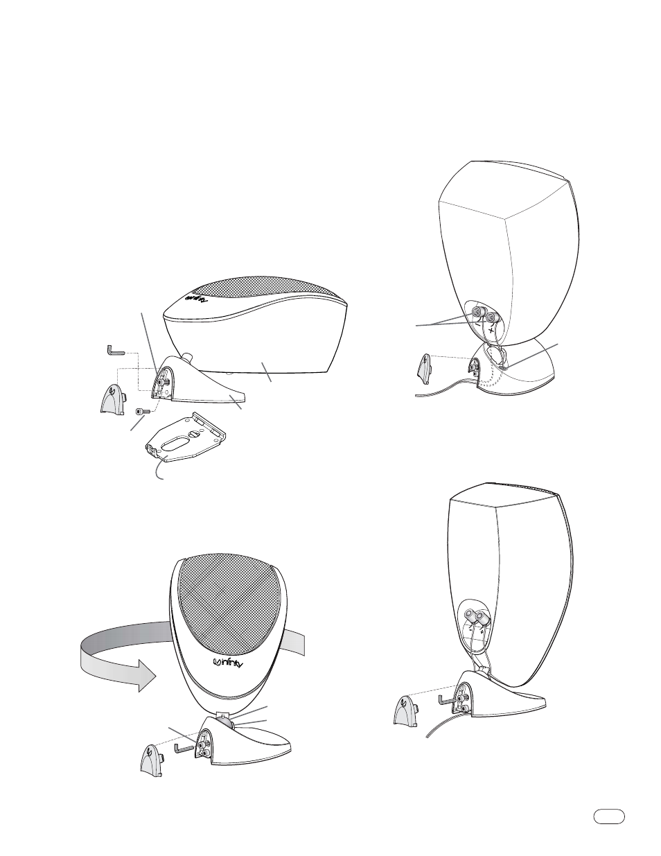 Nstalling the, Atellites, Modulus ii home theater system | For shelf placement | Harman-Kardon II User Manual | Page 7 / 28