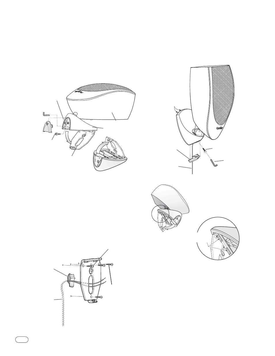 Wall, For wall-mounting, Modulus ii home theater system | Harman-Kardon II User Manual | Page 8 / 28