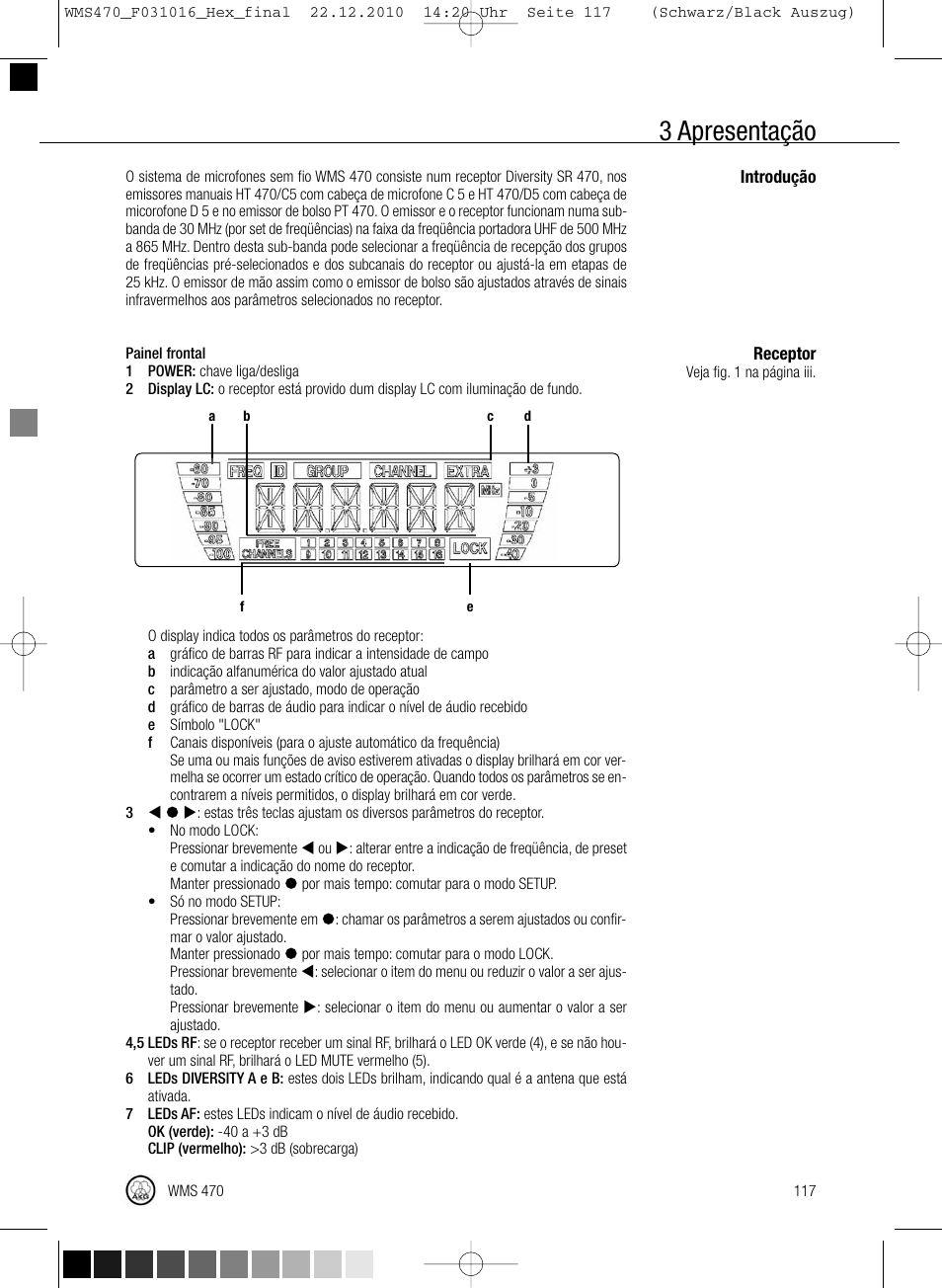 3 apresentação | Harman-Kardon WMS 470 User Manual | Page 123 / 142