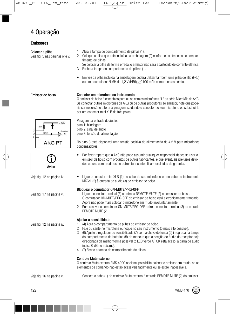 4 operação | Harman-Kardon WMS 470 User Manual | Page 128 / 142