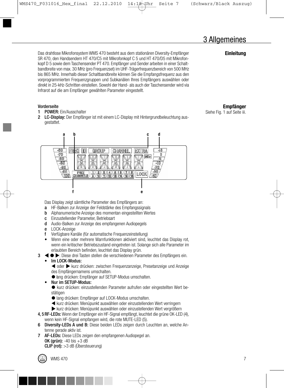 3 allgemeines | Harman-Kardon WMS 470 User Manual | Page 13 / 142
