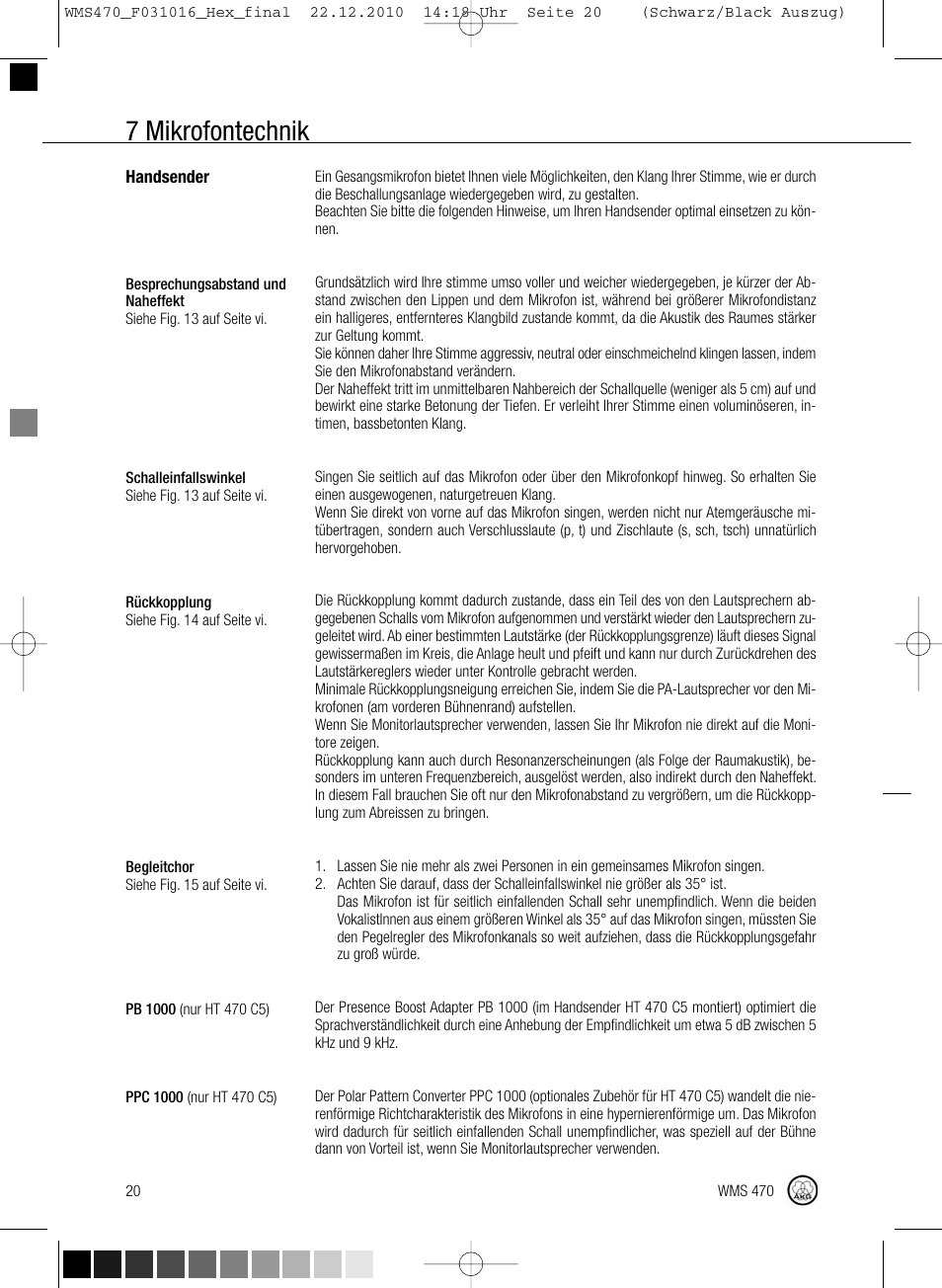 7 mikrofontechnik | Harman-Kardon WMS 470 User Manual | Page 26 / 142