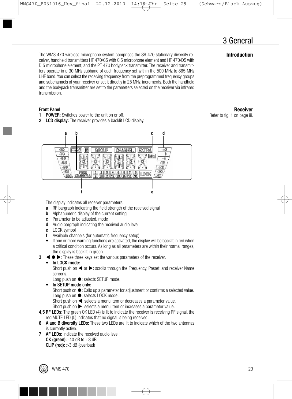 3 general | Harman-Kardon WMS 470 User Manual | Page 35 / 142