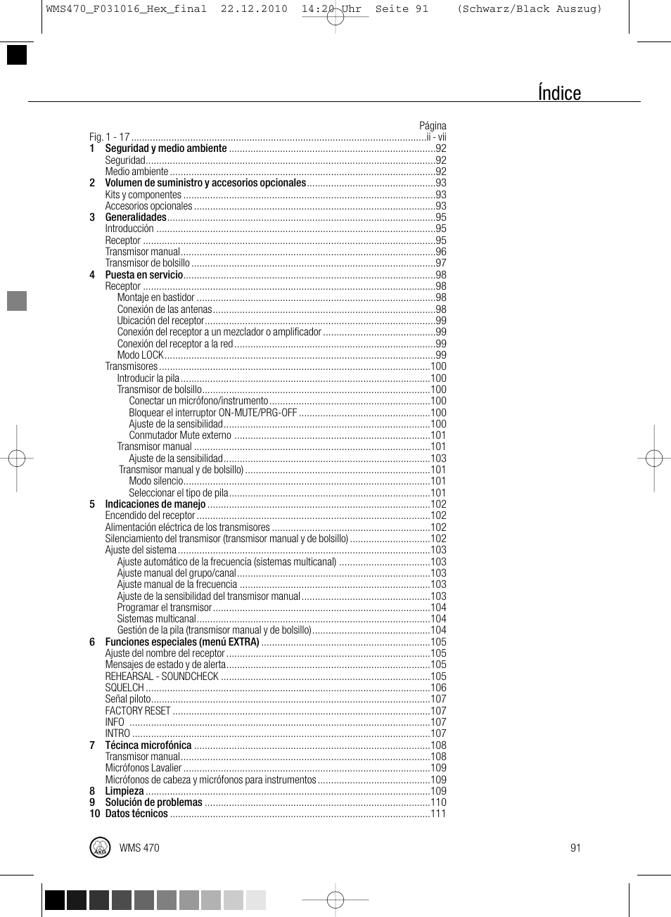 Índice | Harman-Kardon WMS 470 User Manual | Page 97 / 142