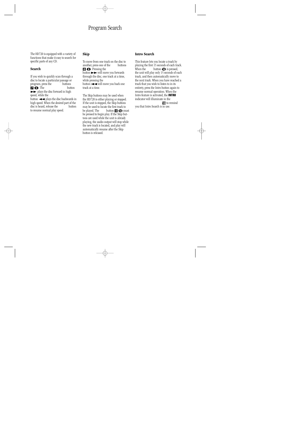 Program search | Harman-Kardon HD720 User Manual | Page 15 / 20