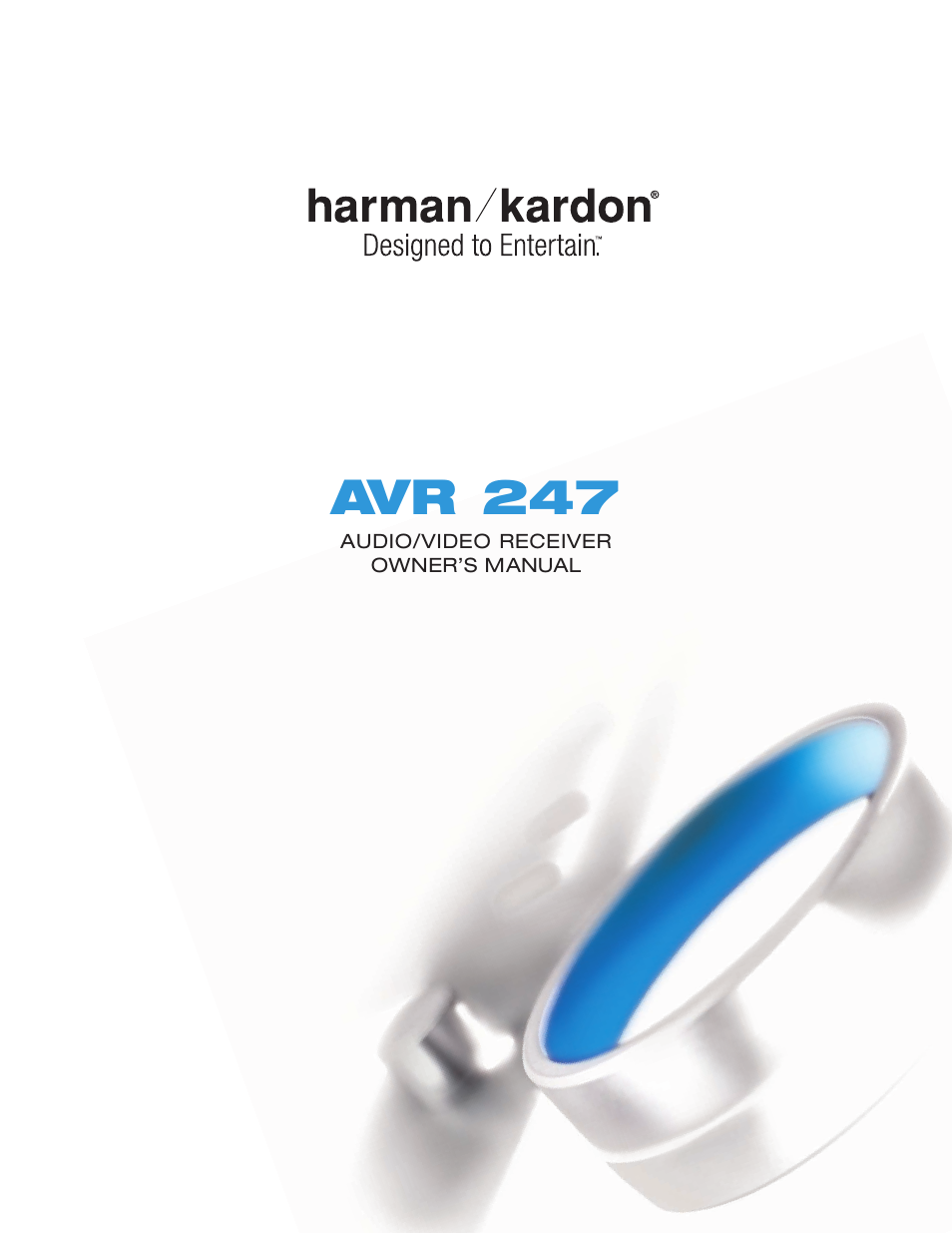 Harman-Kardon AVR 247 User Manual | 76 pages