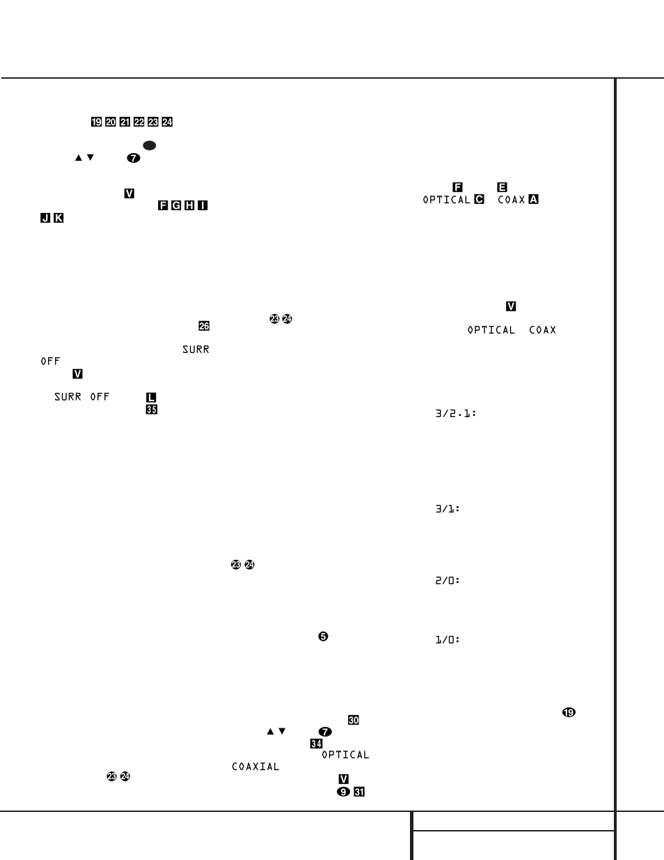 Operation | Harman-Kardon AVR 500 User Manual | Page 24 / 40