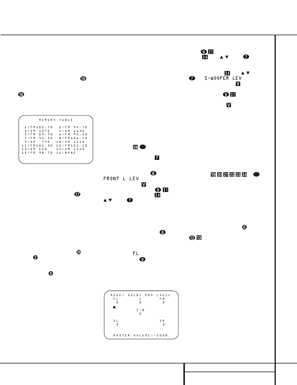 Operation, 25 operation, Tape recording | Output-level trim adjustment, Channel direct input | Harman-Kardon AVR 500 User Manual | Page 26 / 40