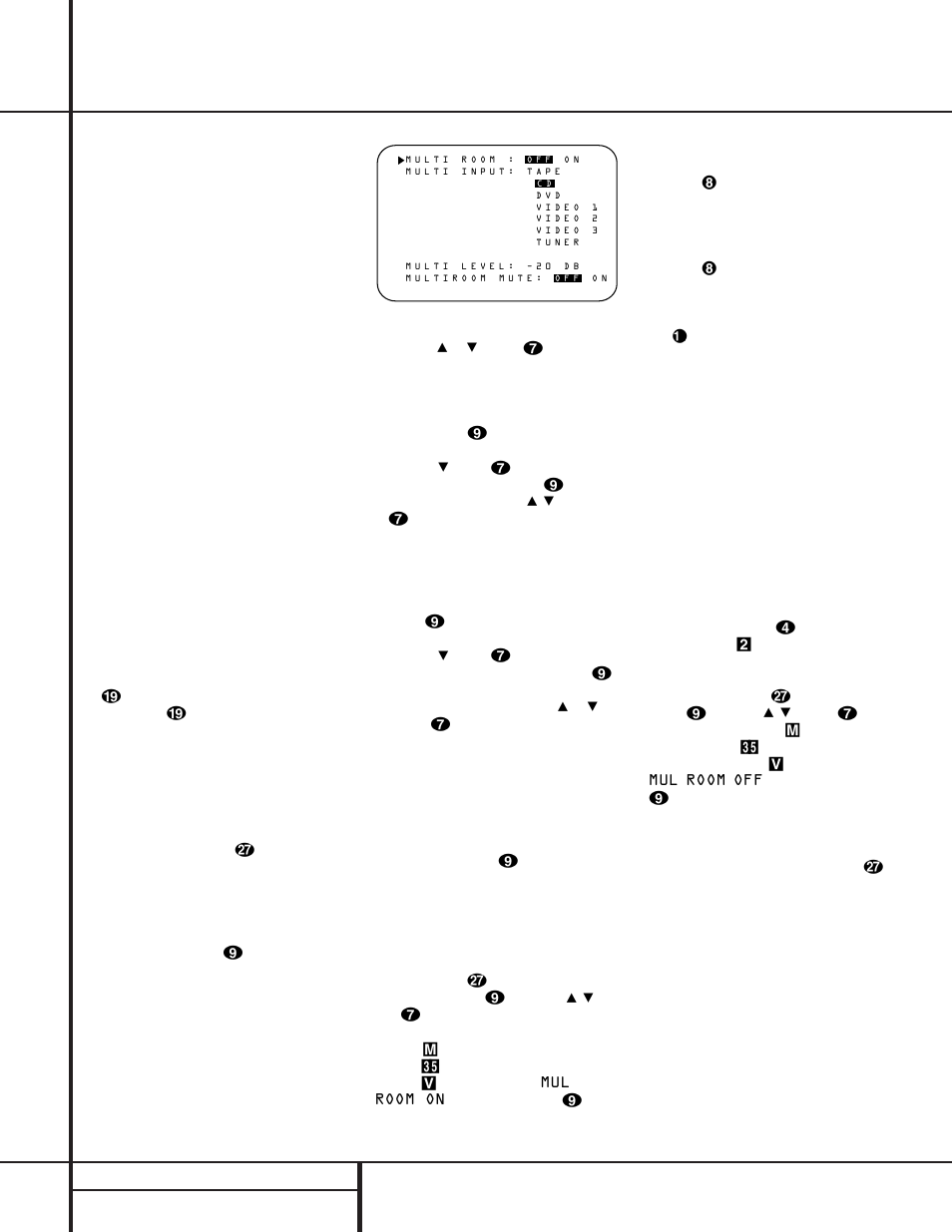 Multiroom operation, 26 multiroom operation, Multiroom setup | Harman-Kardon AVR 500 User Manual | Page 27 / 40