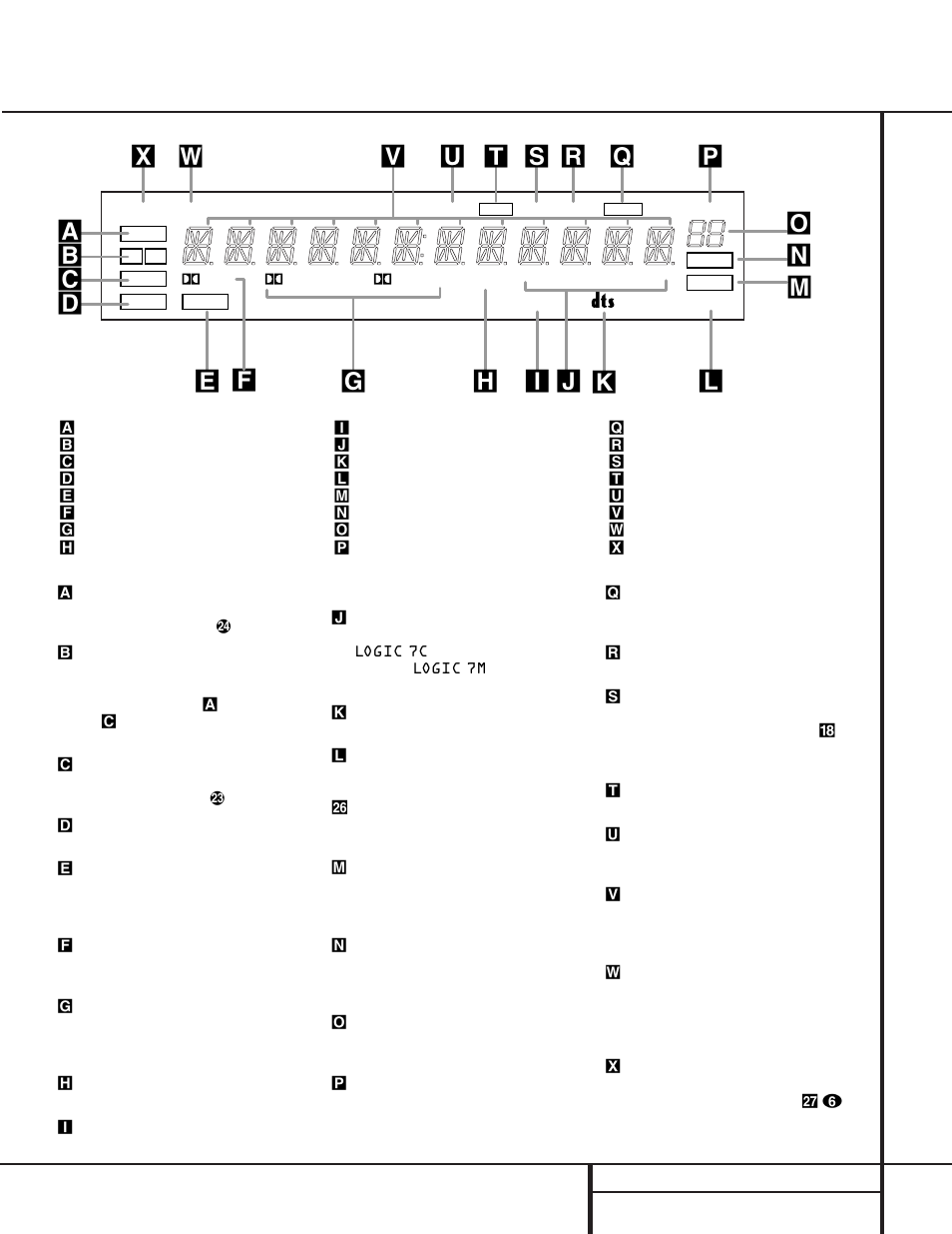 Front panel information display | Harman-Kardon AVR 500 User Manual | Page 8 / 40