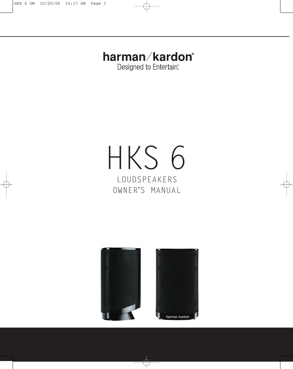 Harman-Kardon HKS 6 User Manual | 8 pages