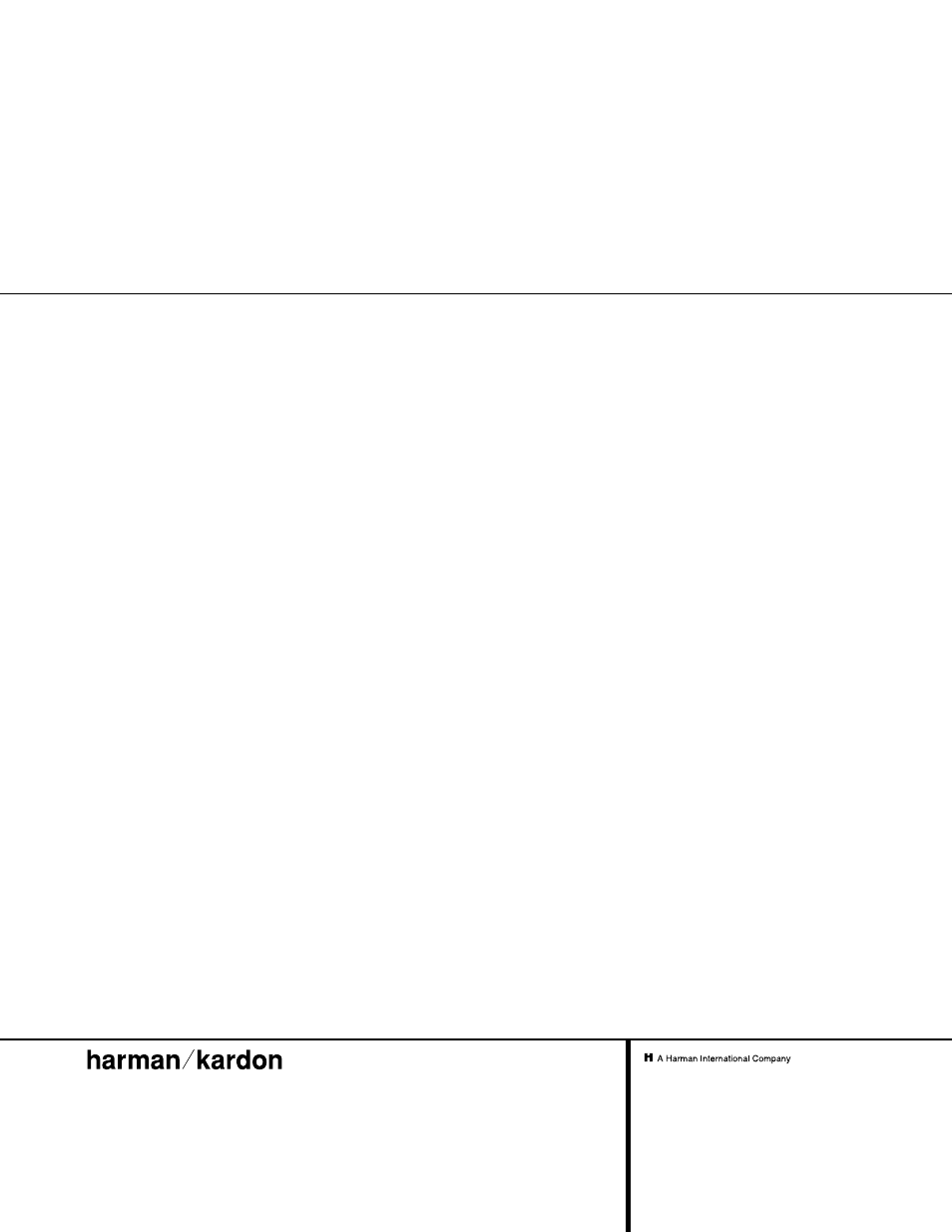 Harman-Kardon AVR 310 User Manual | Page 54 / 54