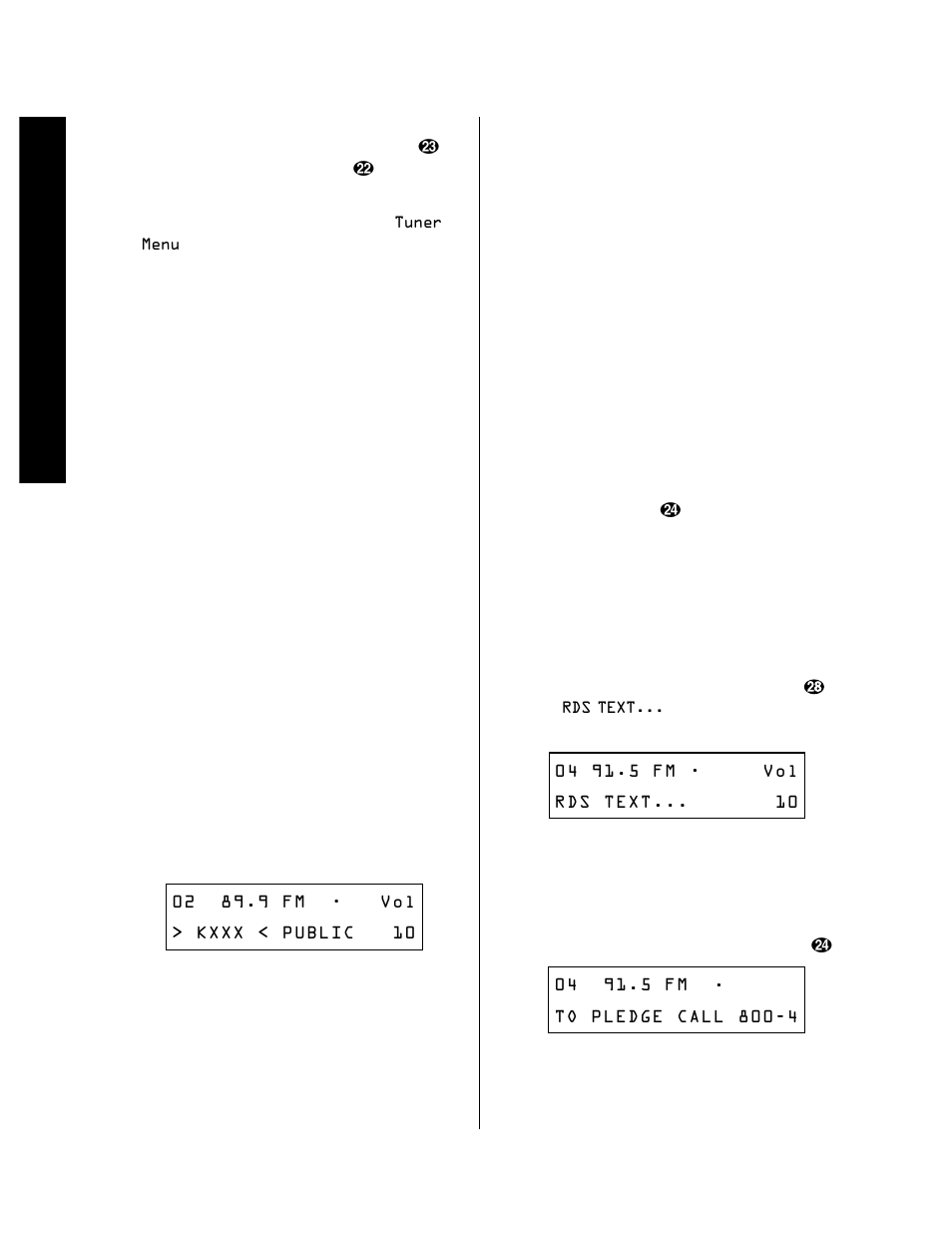 Operation, Rds tuning | Harman-Kardon HA160-0004-A User Manual | Page 52 / 72