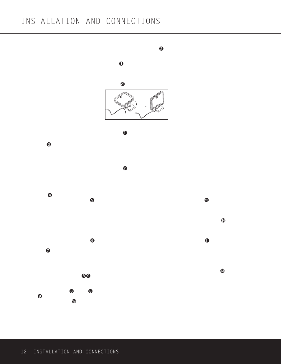 Installation and connections | Harman-Kardon HK 3380 User Manual | Page 12 / 20