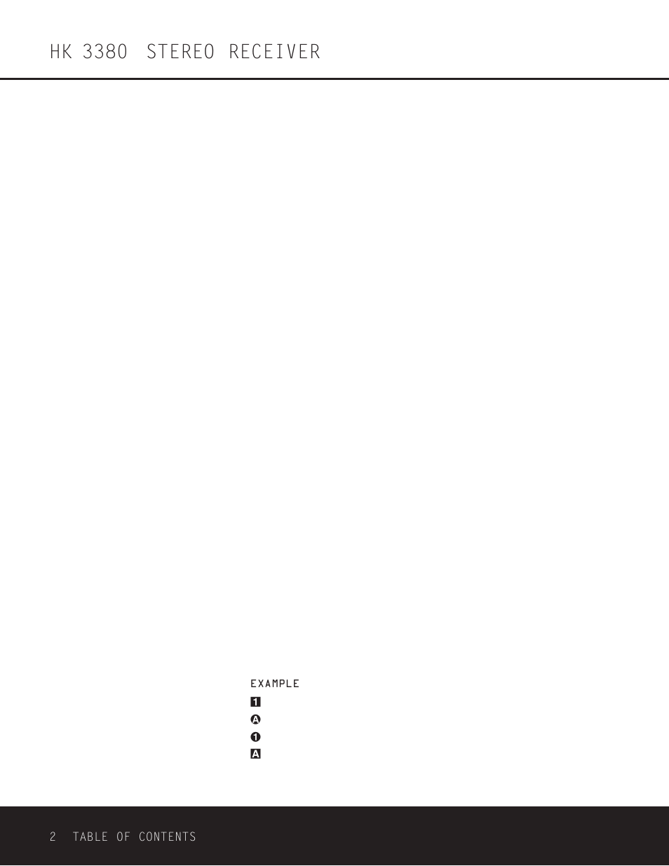 Hk 3380 stereo receiver | Harman-Kardon HK 3380 User Manual | Page 2 / 20
