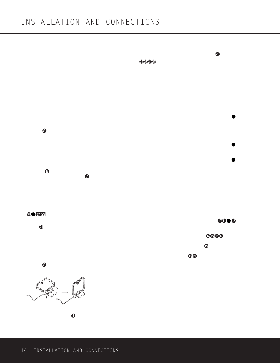 Installation and connections | Harman-Kardon DPR 1001 User Manual | Page 14 / 44