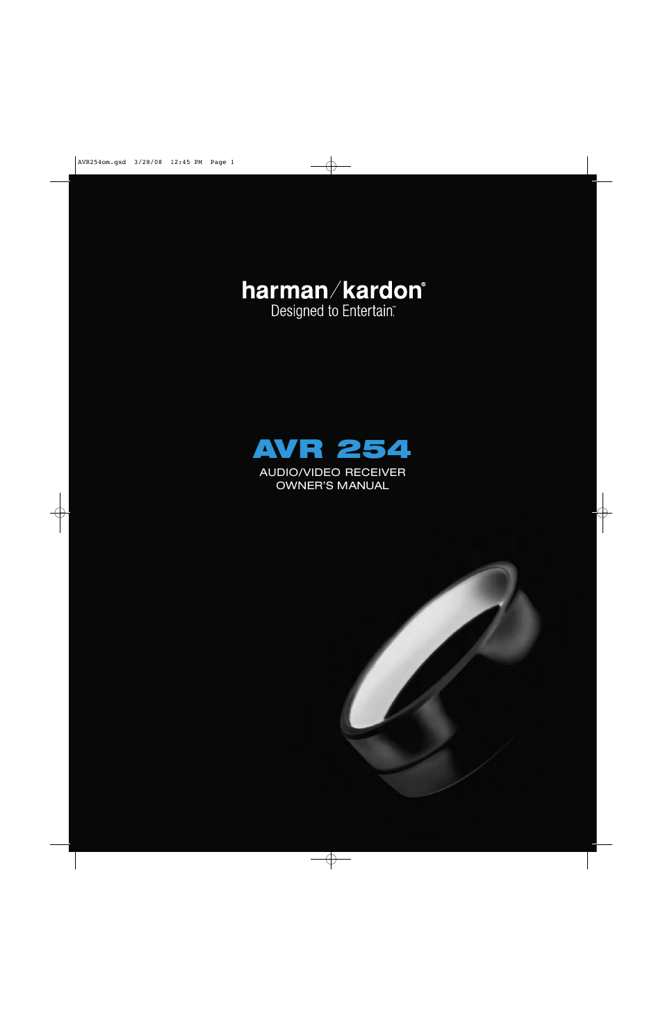 Harman-Kardon AVR 254 User Manual | 76 pages