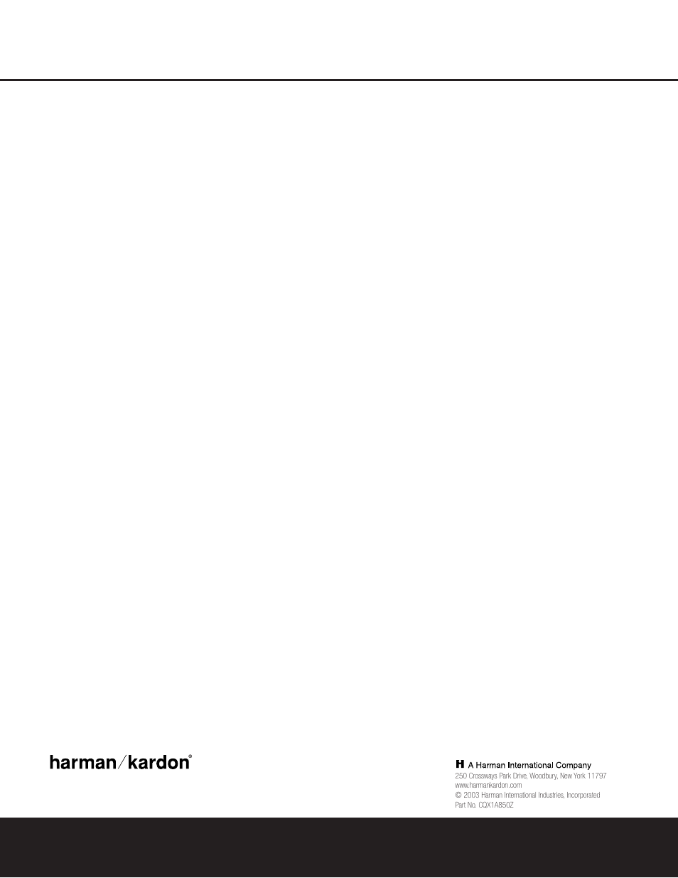 Harman-Kardon AVR 230 User Manual | Page 52 / 52