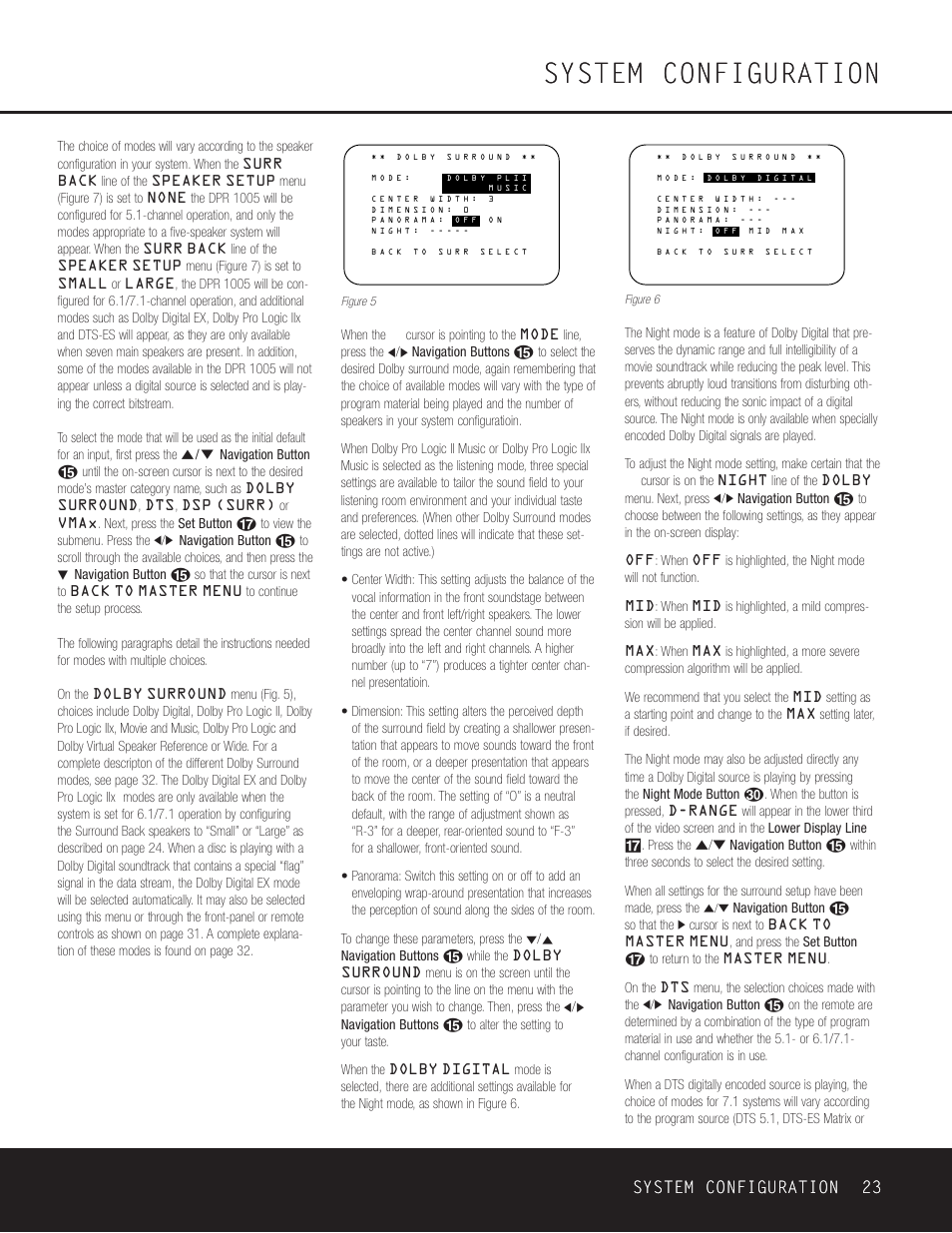 System configuration, System configuration 23 | Harman-Kardon DPR 1005 User Manual | Page 23 / 52