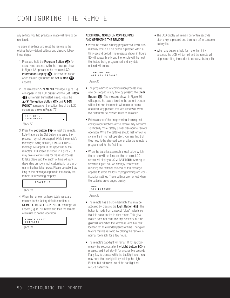 Configuring the remote, 50 configuring the remote | Harman-Kardon DPR 1005 User Manual | Page 50 / 52