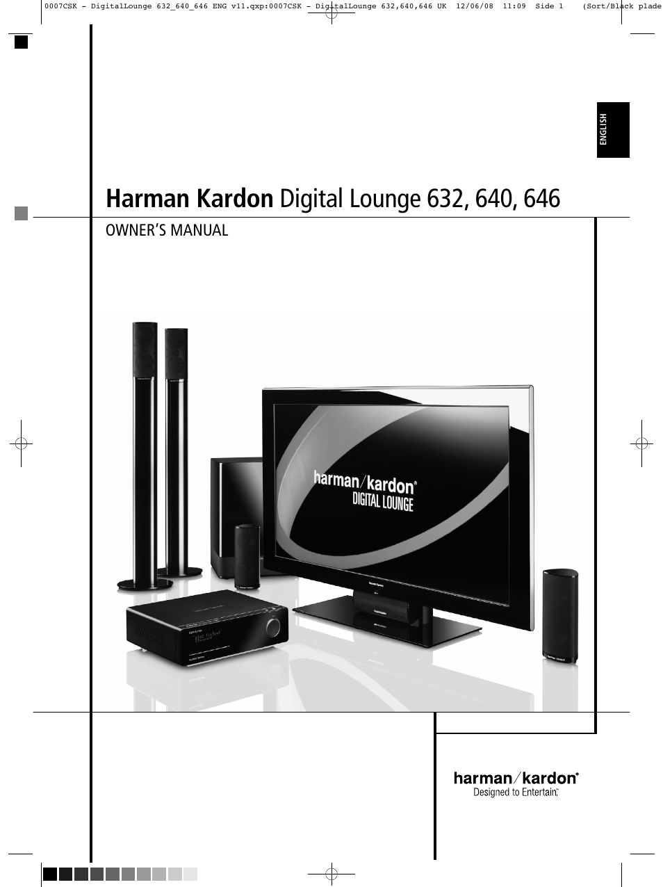 Harman-Kardon DIGITAL LOUNGE 640 User Manual | 54 pages