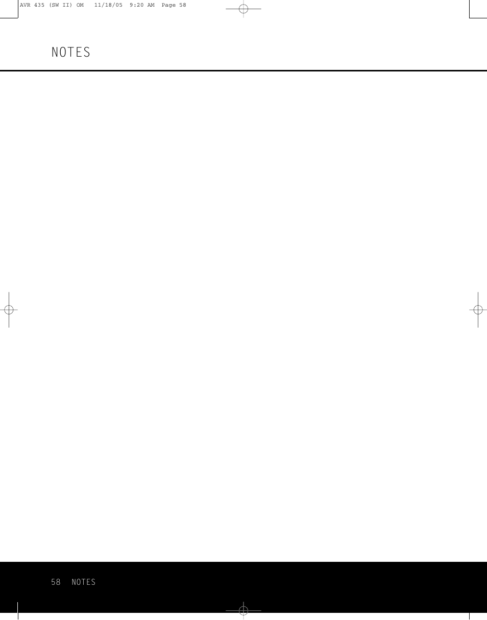 Harman-Kardon AVR 435 User Manual | Page 58 / 60