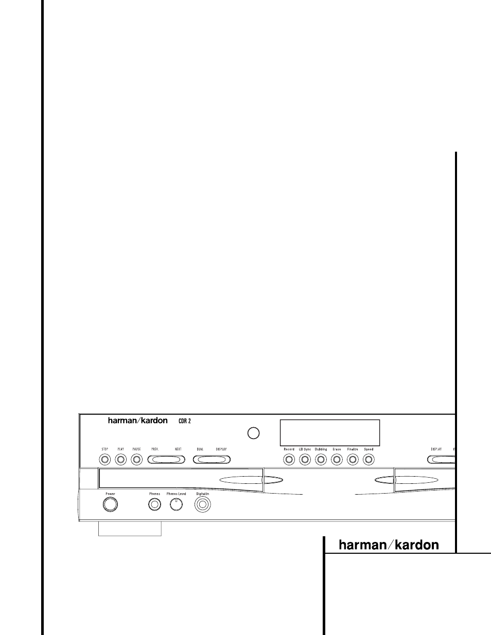 Harman-Kardon CDR 2 User Manual | 24 pages