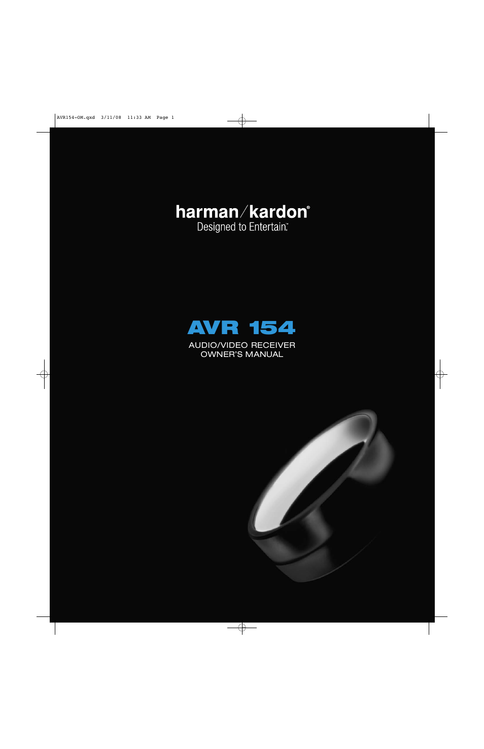 Harman-Kardon AVR 154 User Manual | 60 pages