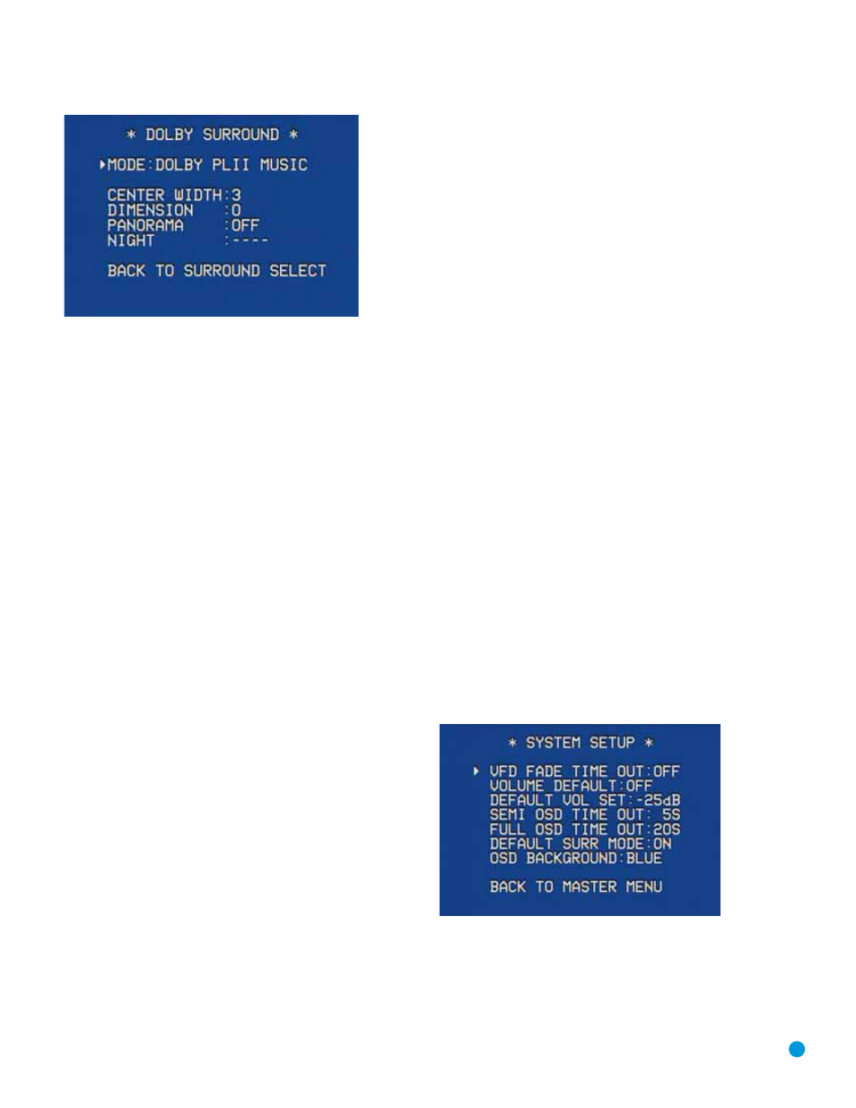 Advanced functions, System settings | Harman-Kardon AVR 154 User Manual | Page 41 / 60