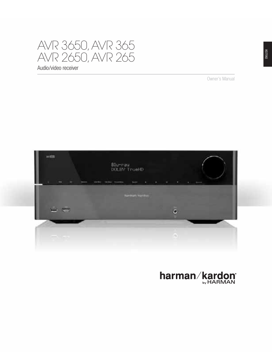 Harman-Kardon AVR 365 User Manual | 62 pages