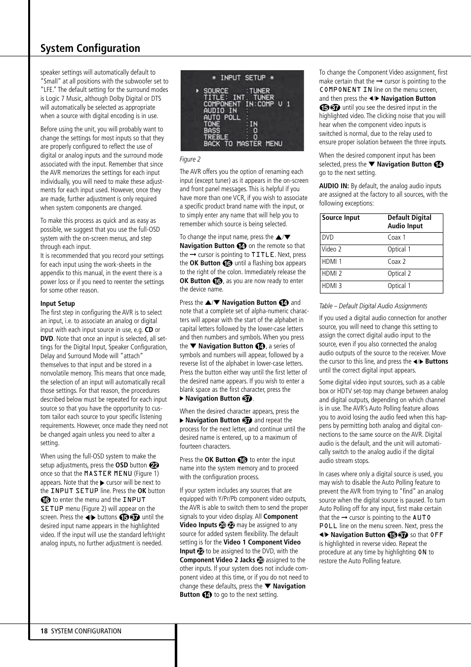 System configuration | Harman-Kardon AVR 155 User Manual | Page 18 / 52