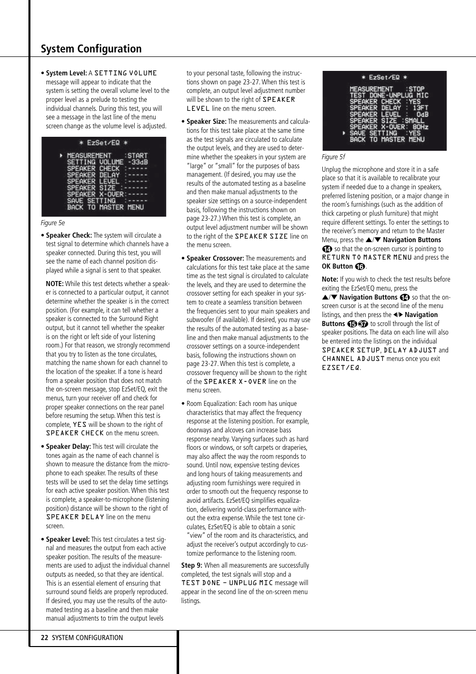 System configuration | Harman-Kardon AVR 155 User Manual | Page 22 / 52